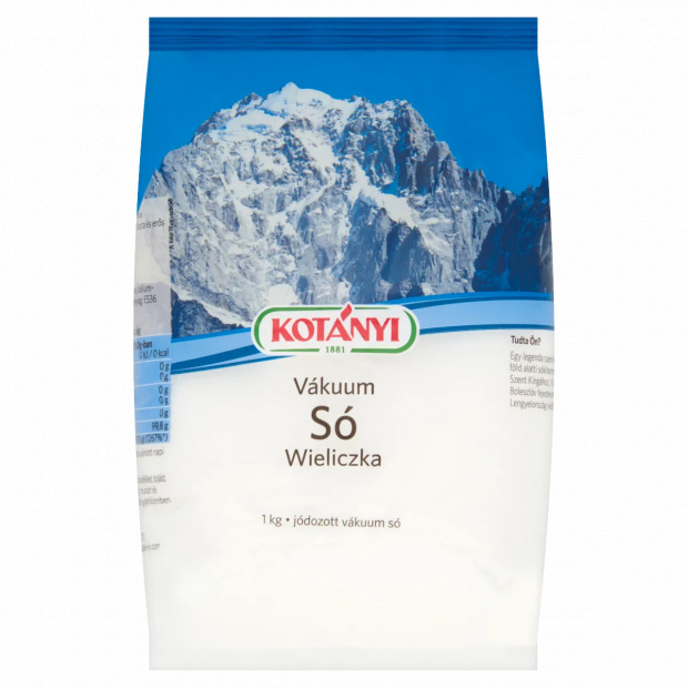Kotányi wieliczkai jódozott vákuum só 1 kg
