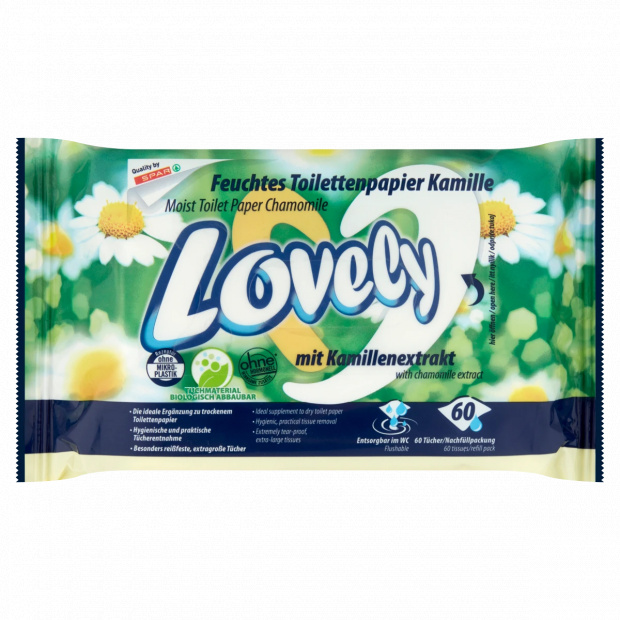Lovely Kamilla nedves toalettpapír 60 db