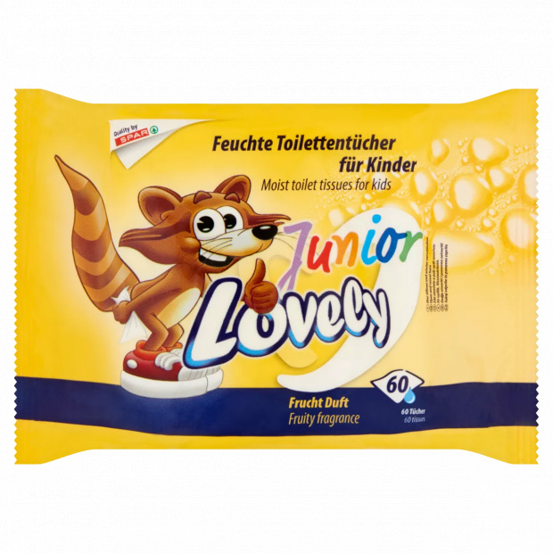 Lovely Junior Gyümölcsillat nedves toalettpapír gyermekeknek 60 db