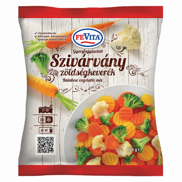 FeVita gyorsfagyasztott szivárvány zöldségkeverék 450 g