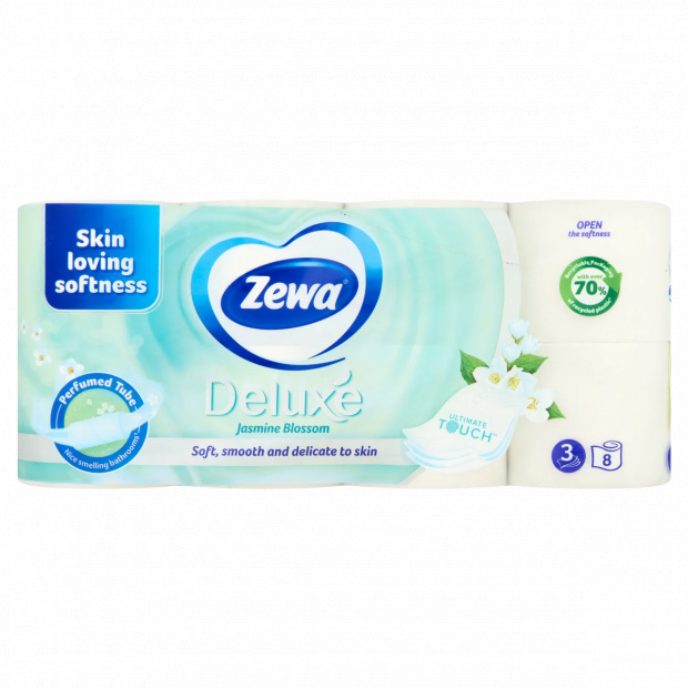 Zewa Deluxe Jasmine Blossom toalettpapír 3 rétegű 8 tekercs