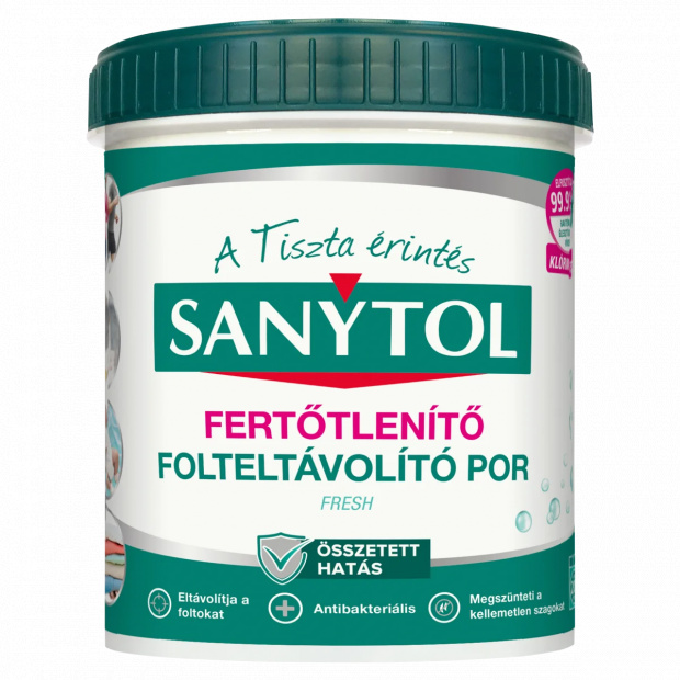 Sanytol Fresh klórmentes fertőtlenítő folteltávolító por 450 g