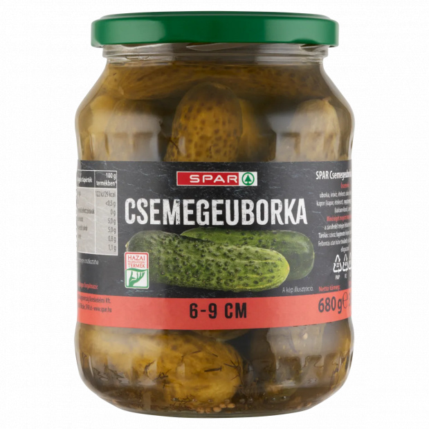 SPAR csemegeuborka 6-9 cm 680 g