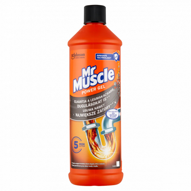 Mr Muscle Power Gel lefolyótisztító gél 1000 ml