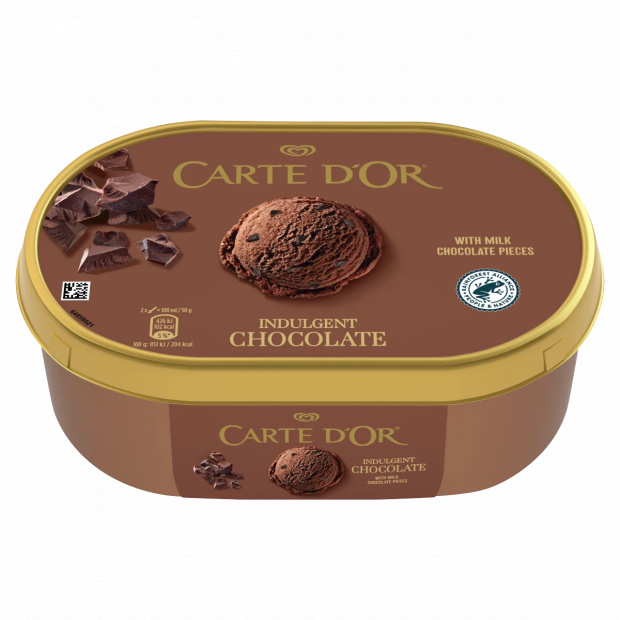 Carte D\'Or tejcsokoládés jégkrém tejcsokoládé darabokkal 1000 ml Carte D\'Or tejcsokoládés jégkrém tejcsokoládé darabokkal 1000 ml