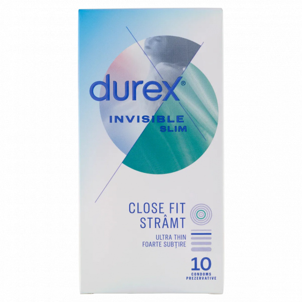 Durex Invisible Slim óvszer 10 db 