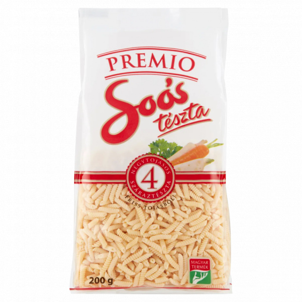Soós Premio csiga 4 tojásos száraztészta 200 g