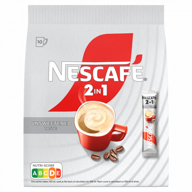 Nescafé 2in1 azonnal oldódó kávéspecialitás 10 x 8 g (80 g)