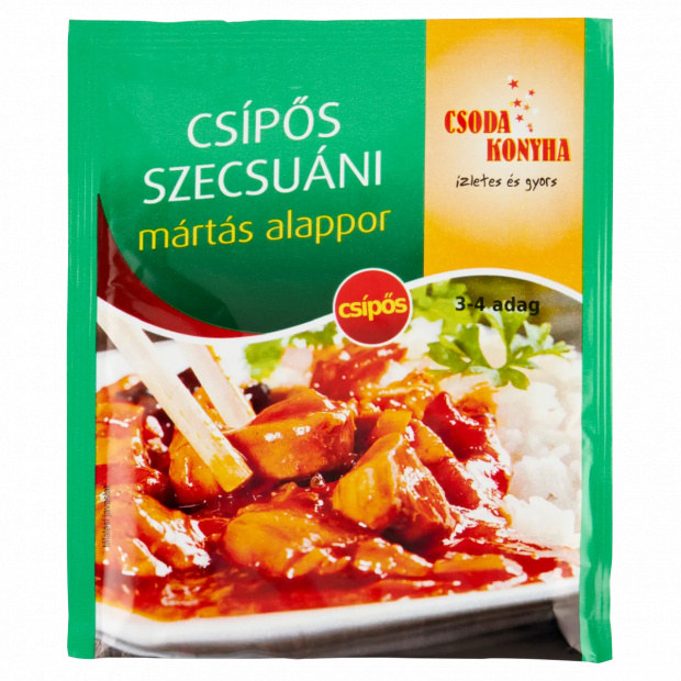 Csoda Konyha csípős szecsuáni mártás alappor 42 g