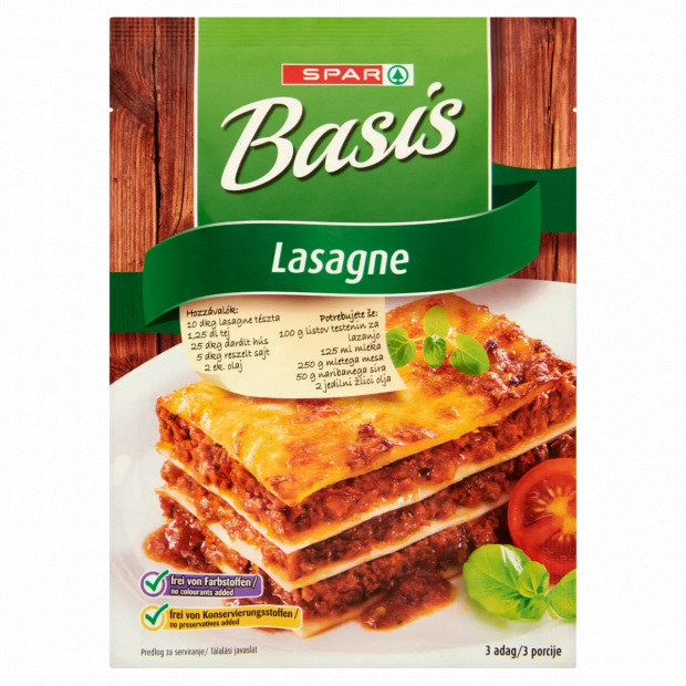 SPAR Basis Lasagne alappor 75 g