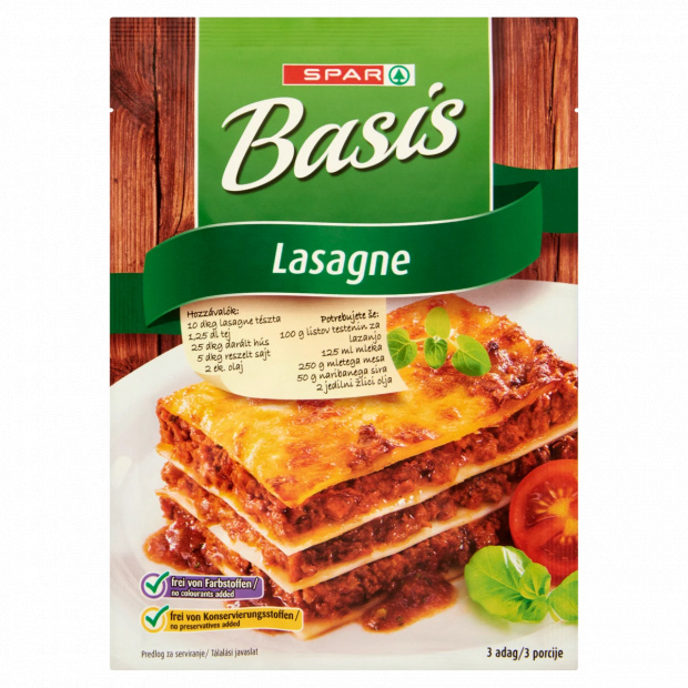 SPAR Basis Lasagne alappor 75 g