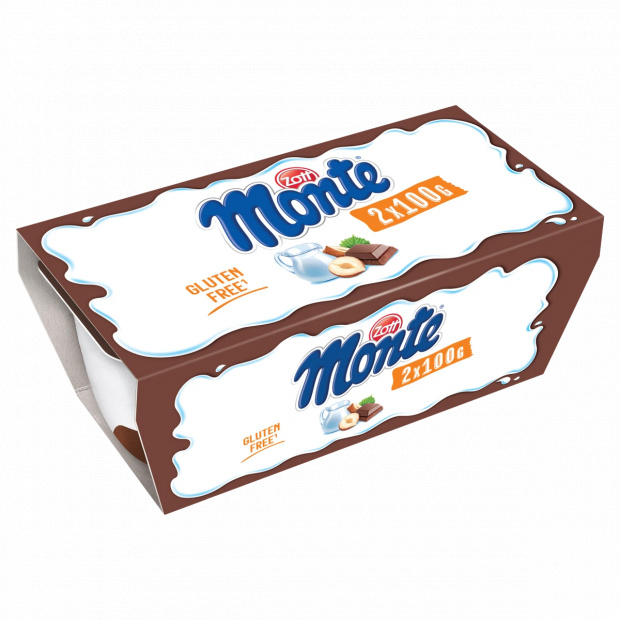 Zott Monte csokoládés, mogyorós tejdesszert 2 x 100 g (200 g) Zott Monte csokoládés, mogyorós tejdesszert 2 x 100 g (200 g)