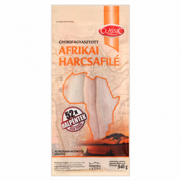 Classic gyorsfagyasztott afrikai harcsafilé 540 g