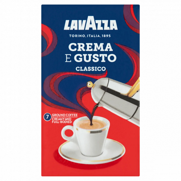 Lavazza Crema e Gusto Classico őrölt kávé 250 g Lavazza Crema e Gusto Classico őrölt kávé 250 g