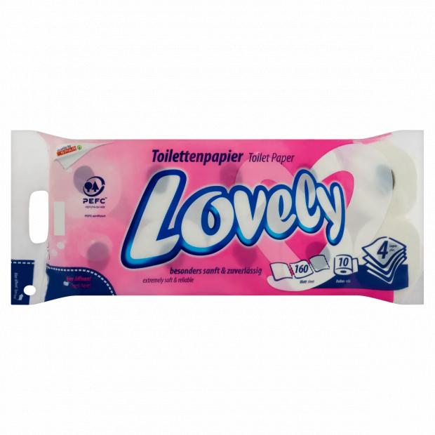 Lovely toalettpapír 4 rétegű 10 tekercs