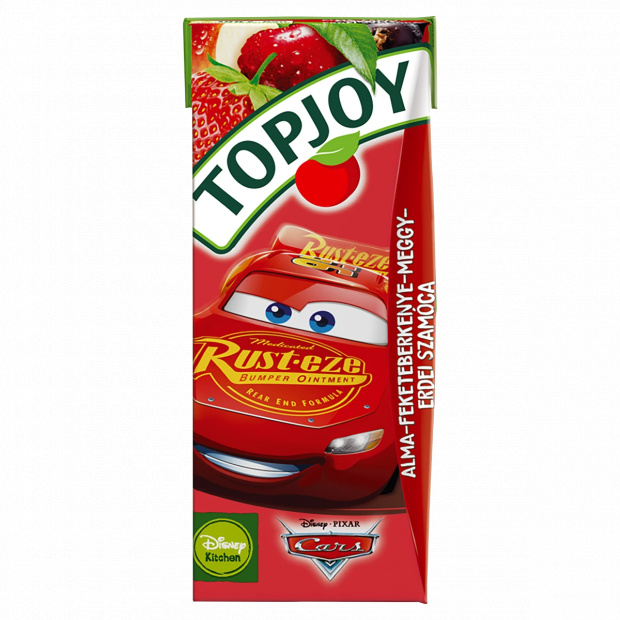 Topjoy szénsavmentes alma-feketeberkenye-meggy-erdei szamóca ital hozzáadott vitaminokkal 200 ml 