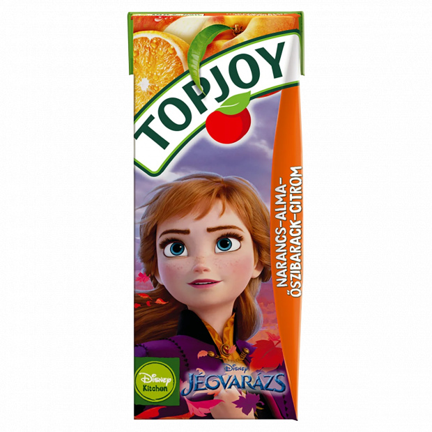Topjoy szénsavmentes narancs-alma-őszibarack-citrom ital hozzáadott vitaminokkal 200 ml 