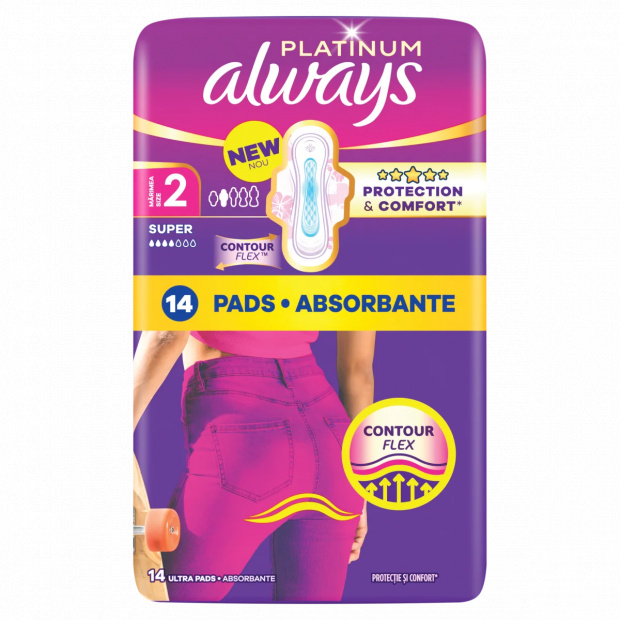 Always Platinum Egészségügyi Betét Super (2-es méret), 14 db Betét