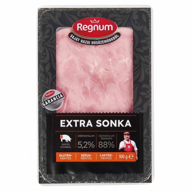 REGNUM szeletelt extra sonka sertéscombból 100 g REGNUM szeletelt extra sonka sertéscombból 100 g
