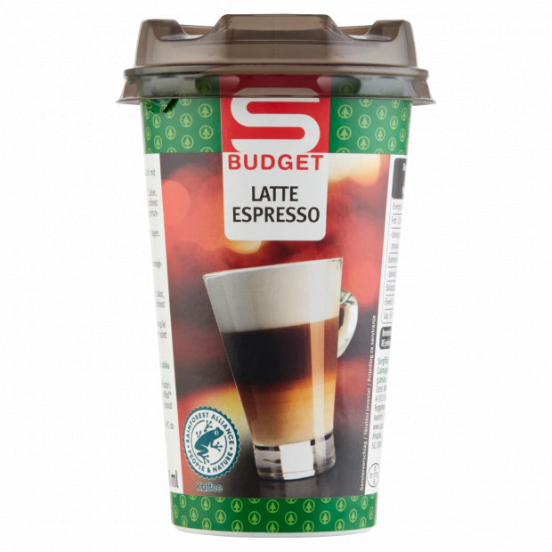 S-Budget Latte Espresso zsírszegény kávés tejital 250 ml
