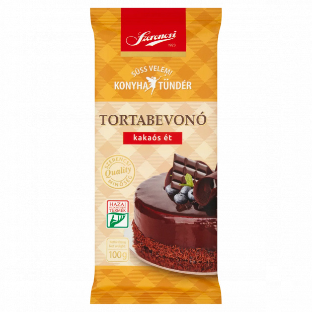 Szerencsi Konyhatündér kakaós ét tortabevonó 100 g