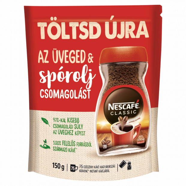 Nescafé Classic azonnal oldódó kávé 150 g
