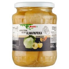 SPAR enyhén csípős, káposztával töltött almapaprika savanyúság 680 g