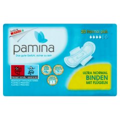 Pamina Normal Plus normál ultra vékony női szárnyas betét 20 db
