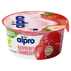 Alpro zsírszegény vörösáfonyás-málnás fermentált szójakészítmény hozzáadott kalciummal 150 g