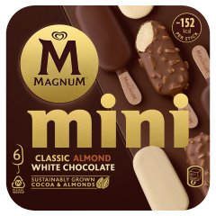Magnum Mini Classic & Almond & White Chocolate jégkrém 6 x 55 ml (330 ml)