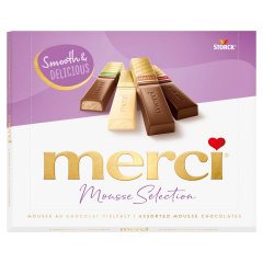 Merci Mousse Selection 4 habkrémes csokoládékülönlegesség 210 g