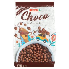 SPAR kakaóporral bevont extrudált gabonagolyók 250 g