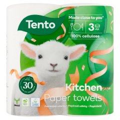 Tento Kitchen háztartási papírtörlő 3 rétegű 2 tekercs