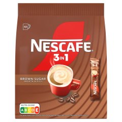 Nescafé 3in1 Brown Sugar azonnal oldódó kávéspecialitás barnacukorral 10 x 16,5 g (165 g)