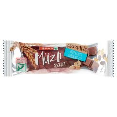 SPAR csokoládés müzliszelet hozzáadott cukor nélkül, édesítőszerekkel 20 g