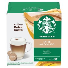 Starbucks by NESCAFÉ Dolce Gusto Latte Macchiato tej- és kávékapszula 12 db/6 csésze 129 g