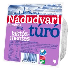 Nádudvari laktózmentes félzsíros tehéntúró 250 g