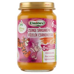 Univer zsenge sárgarépa főzelék csirkehússal bébiétel 6 hónapos kortól 163 g