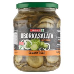 SPAR uborkasaláta savanyúság hagymával 680 g