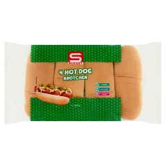 S-Budget hot dog kifli 4 db 250 g