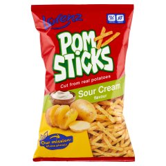 Lorenz PomSticks burgonya pálcikák tejfölös-hagymás ízesítéssel 85 g