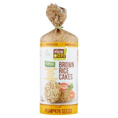 RiceUp! Eat Smart puffasztott teljes kiőrlésű barna rizs szelet tökmaggal 120 g