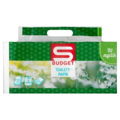 S-Budget illatmentes toalettpapír 2 rétegű 8 tekercs