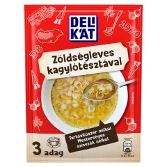 Delikát zöldségleves kagylótésztával 44 g