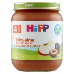 HiPP BIO szilva-alma gyümölcskészítmény bébidesszert 4 hónapos kortól 125 g