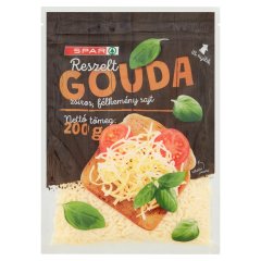 SPAR Gouda reszelt zsíros félkemény sajt 200 g