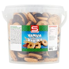 S-Budget vanília ízű karika 800 g