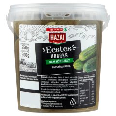 SPAR Hazai Szeretem ecetes uborka édesítőszerrel 850 g