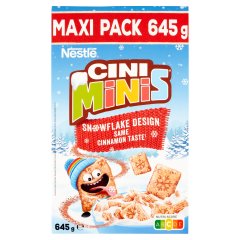 Cini Minis ropogós fahéjas gabonapehely teljes kiőrlésű búzával, vitaminokkal és vassal 645 g