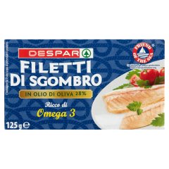 DESPAR makrélafilé olívaolajban 125 g
